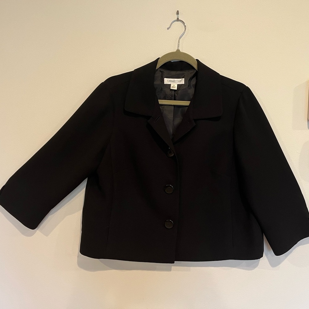 Coldwater Creek Ladies Blazer, black size 12